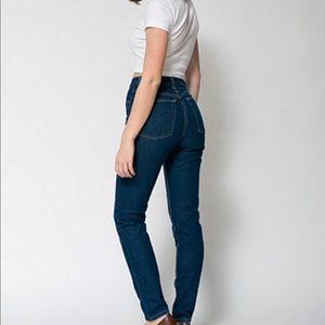 AA Dark Stone-Wash Pencil Jean